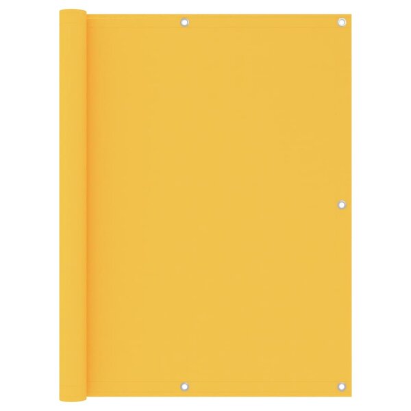 vidaXL Écran de balcon Jaune 120x400 cm Tissu Oxford