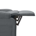vidaXL Fauteuil de massage Gris foncé Tissu
