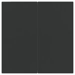 vidaXL Ensemble à manger de jardin 5 Pièces noir résine tressée et acier