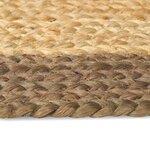 vidaXL Tapis de surface Gris 60 x 250 cm Jute