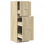 vidaXL Armoire d'apothicaire chêne sonoma 40x41x118 cm bois ingénierie