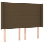 vidaXL Sommier à lattes de lit avec matelas Marron foncé 140x200 cm