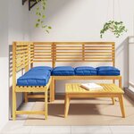 vidaXL Coussin pour assise de palette 6 Pièces Bleu royal 40 x 40 x 8 cm