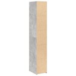 vidaXL Buffet haut gris béton 30x41x185 cm bois d'ingénierie