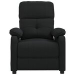 vidaXL Fauteuil de massage Noir Tissu