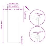 vidaXL Store enrouleur occultant largeur du tissu 70 7 cm polyester