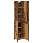 vidaXL Haut Armoire Bois Ancien 69 5 x 34 x 180 cm Bois d'ingénierie