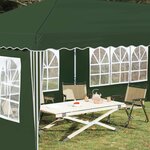 vidaXL Tente de fête pop-up 575 x 289 x 245 cm Vert