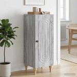 vidaXL Buffet Sonoma gris 33 x 34 5 x 90 cm Bois d'ingénierie