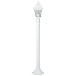 Lampadaire extérieur Nissie - Blanc - Métal/Verre - E27 60W - IP44