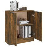 vidaXL Buffet Chêne fumé 60x30x70 cm Bois d'ingénierie