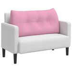 vidaXL Coussin de Dos Rose 100 x 24 x 50 cm tissu