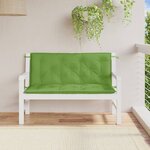 vidaXL Coussins de banc de jardin lot de 2 vert mélangé tissu
