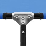 vidaXL Chaise longue pliable Bleu Acier