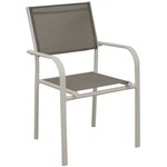 Fauteuil en aluminium duca (lot de 6)