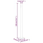 vidaXL Auvent latéral rétractable Crème 220x1000 cm