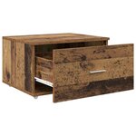 vidaXL Armoire à tiroirs avec roue Bois ancien 55 x 45 x 31 cm