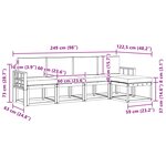 vidaXL Ensemble de canapés d'extérieur 5 pc Blanc et crème
