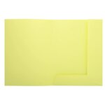 Paquet de 50 chemises 2 rabats JURA en carte 240 grammes coloris jaune EXACOMPTA