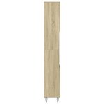 vidaXL Armoire salle de bain chêne sonoma 30x30x190 cm