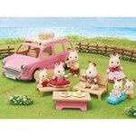 Sylvanian families - le monospace rose et set de pique-nique