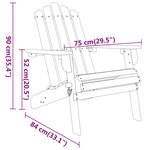 vidaXL Ensemble de salon de jardin Adirondack 3 Pièces bois acacia solide