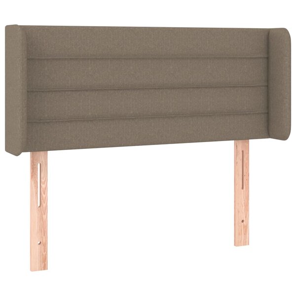 vidaXL Tête de lit avec oreilles Taupe 83x16x78/88 cm Tissu
