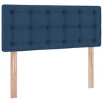 vidaXL Lit avec rangement et matelas avec matelas Bleu 120 x 190 cm