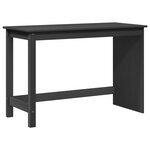 vidaXL Ensemble bureau et cabinet roulant MOSS 2 Pièces Gris