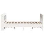 vidaXL Cadre de lit sans matelas blanc 140x200 cm bois de pin massif