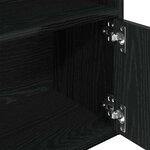 vidaXL Bibliothèque chêne noir 31x24x127 cm bois d'ingénierie