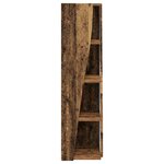 vidaXL Meuble d'angle Blanc 27 5x27x102cm Bois d'ingénierie
