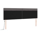 vidaXL Tête de lit LED Gris 180 cm Cuir synthétique