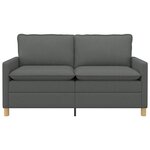 vidaXL Canapé Gris foncé 156 x 81 x 87 5 cm Tissu