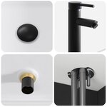 vidaXL Meuble de lavabo mural Noir 49 x 41 x 63 cm Bois d'ingénierie