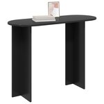 vidaXL Table console Chêne noir 100 x 39 5 x 75 cm Bois d'ingénierie