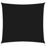 vidaXL Voile de parasol tissu oxford carré 5x5 m noir