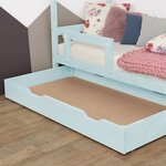 Tiroir de lit 120 x 160 BUDDY - bleu clair