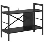 vidaXL Étagère Chêne noir 75 x 30 x 58 5 cm Bois d'ingénierie