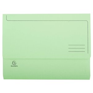 Paquet De 50 Chemises Poche Super 210 - 24 5x32 5cm - Vert Clair - X 3 - Exacompta