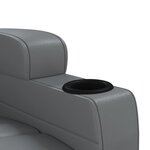 vidaXL Fauteuil inclinable Anthracite Similicuir