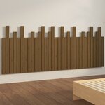 vidaXL Tête de lit murale Marron miel 204x3x80 cm Bois massif de pin