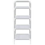 vidaXL Étagère à chaussures 4 étagères Métal et tissu intissé Argenté