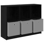 vidaXL Buffet Chêne noir 102 x 32 x 73 5 cm