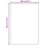 vidaXL Tapis shaggy à poils longs NAVARRA gris clair 200x290 cm