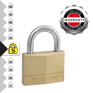 150EURQNOP Lot de 4 Cadenas à Clé en Laiton Doré 6 8 x 5 x 1 4 cm