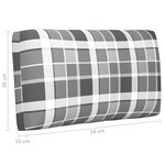 vidaXL Canapé palette 2 places avec coussins Pin imprégné de gris