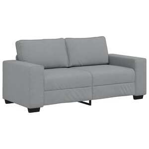 vidaXL Canapé à 2 places gris clair 140 cm tissu