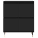 vidaXL Buffet Noir 60x35x70 cm Bois d'ingénierie