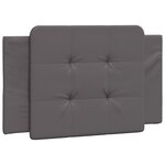vidaXL Cadre de lit avec tête de lit Gris 80x200 cm Similicuir